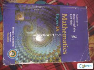 Text Book of mathematics paper 1A for intermediate first year
