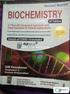 Text book of Biochemistry for medical students