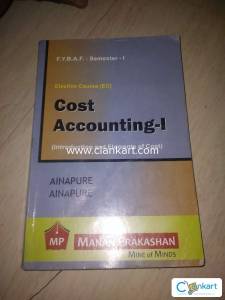 Text book of Fybaf cost accounting manan prakashan