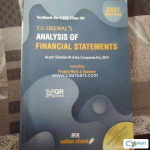 Textbook for CBSE class 12 ts Grewal analysis of financial statements