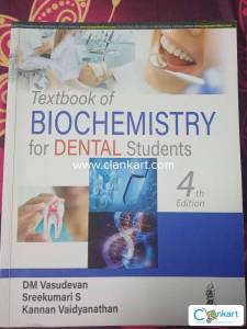 Textbook of BIOCHEMISTRY for Dental Students 4th edition
