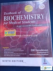 Textbook of Biochemistry DM vasudevan