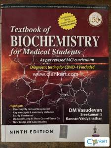 Textbook of Biochemistry by Vasudevan