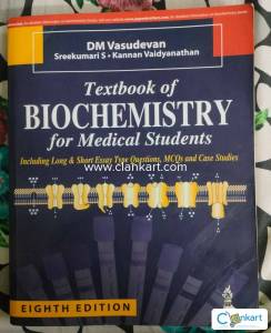 Textbook of Biochemistry for Medical Students by DM Vasudevan