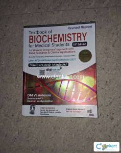 Textbook of Biochemistry for Medical Students by DM Vasudevan 10/e