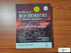 Textbook of Biochemistry for Medical Students ninth edition