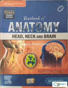 Textbook of anatomy head neck and brain by vishram Singh