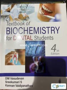 Textbook of biochemistry for dental students