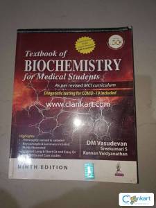 Textbook of biochemistry for medical students , Dm Vasudevan