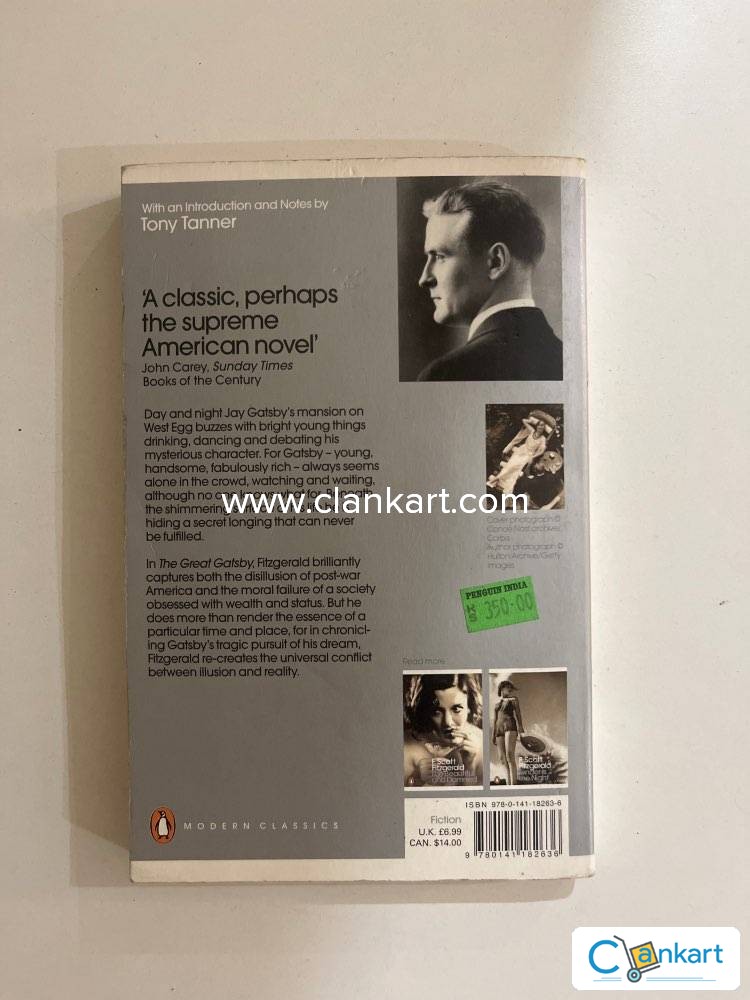 Penguin Classic Fiction: The Great Gatsby by F.Scott Fitzgerald