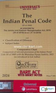 The Indian Penal Code Bare Act With comparative chart Latest