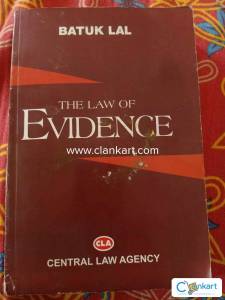 The Law of Evidence for BA.LLB