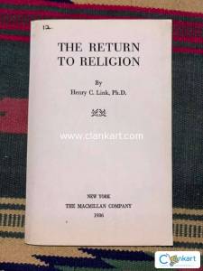 The Return to Religion by Henry C link