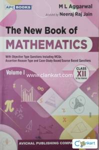The  New Book of Mathematics-M.L.Agarwal Vol-1 (Class 12)