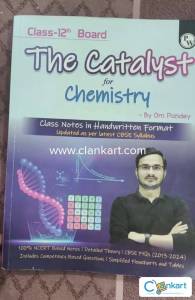 The catalyst for class 12th chemistry CBSE