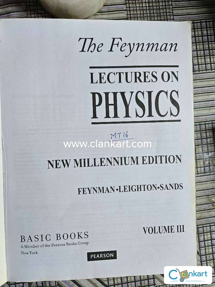 Buy 'The Lectures On Physics Vol. 3: Quantum Mechanics' Book In
