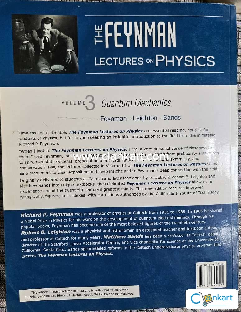 Buy 'The Lectures On Physics Vol. 3: Quantum Mechanics' Book In