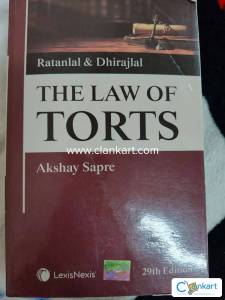 The law of torts by Ratanlal and Dhirajlal 29th edition