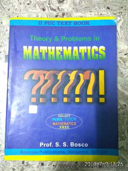 Theory problems in mathematics 2nd PUC textbook