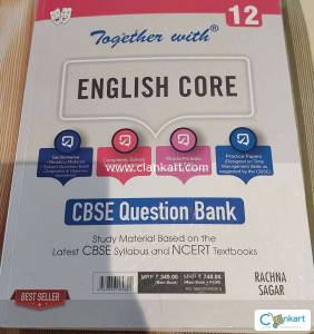 Together with English core CBSE QUESTION Bank 12th