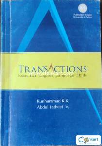 Transactions: 1st Sem English for BA Degree,  Calicut University