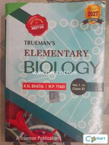 Trueman's elementary biology book volume 1 class 11
