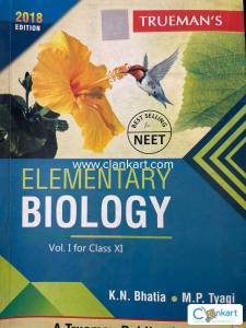 Truemans Elementary Biology For Class 11 And Neet - Vol. 1
