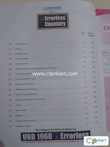UBD 1960 Errorless Chemisty for NEET class 12
