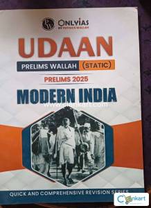 UDAAN PRELIMS WALLAH ( STATIC ) PRELIMS 2025 MODERN INDIA
