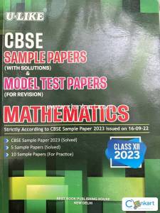 U-LIKE CBSE SAMPLE PAPERS MATHEMATICS Class XII