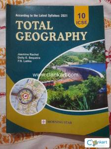 UNUSED BOOK, ICSE, Class 10, TOTAL GEOGRAPHY, MORNING STAR, BEST BOOK
