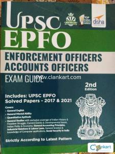 UPSC EPFO EO/AO Exam Guide by Disha Publication