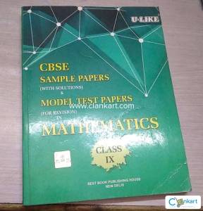 U Like CBSE Mathematics Sample Papers with Solution for Class 9