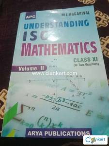 Understanding isc mathematics class 11th  volume 1 and volme 2