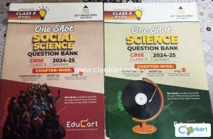 Unused Edukart one shot books class 9 Science/SST DSR and prashant sir