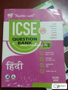 Used it for a month or 2...ICSE HINDI QUESTION BANK by Together with