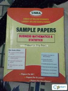 Usha sample paper business mathematics statistics for 12th