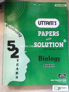 Uttams papers with solutions with marking scheme for biology