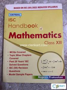 VATSAL ISC HANDBOOK MATHS CLASS 12