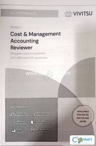 VIVITSU paper-4 ca inter costing spiral binded