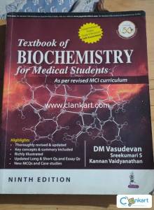 Vasudevan for biochemistry 9th edition