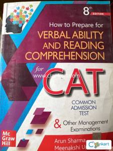 Verbal Ability and Reading Comprehension book for CAT Entrance