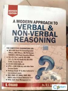 Verbal and No verbal reasoning RS Aggarwal IBPS/UPSC/MAT/SNAP/CET/BBM