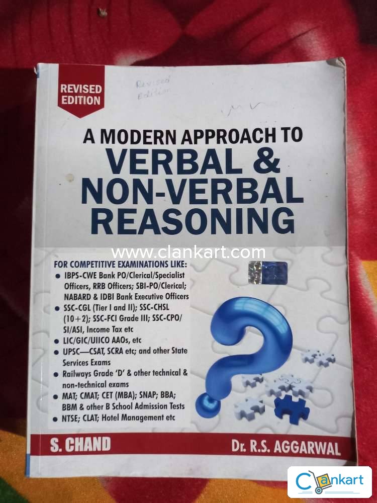 Verbal and non verbal reasoning by dr. R. S. Aggarwal
