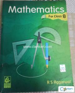 Very cheap Maths RS Aggarwal book for class 8th Mint condition
