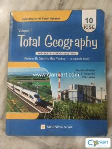Volume 1:Total Geography(morning star)for class 10 icse