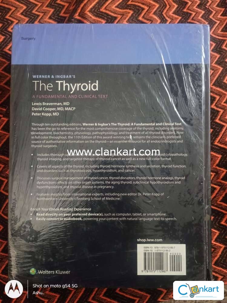 Buy 'Werner Ingbar's The Thyroid' Book In Excellent