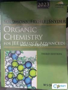Wiley's Solomons, Fryhle & Snyder Organic Chemistry for JEE