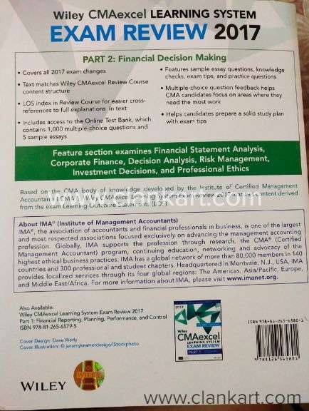 Buy 'US CMA' Book In Excellent Condition At Clankart.com