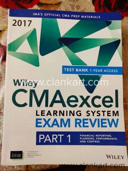 Wiley IMA CMAexcel Learning System EXAM Review 2017 Part 1